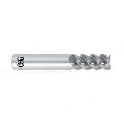 16mm Dia. x 89mm Overall Length 3-Flute Square End Solid Carbide SE End Mill-Round Shank-Center Cutting-Uncoated - Eagle Tool & Supply