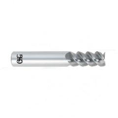 16mm Dia. x 89mm Overall Length 3-Flute Square End Solid Carbide SE End Mill-Round Shank-Center Cutting-Uncoated - Eagle Tool & Supply