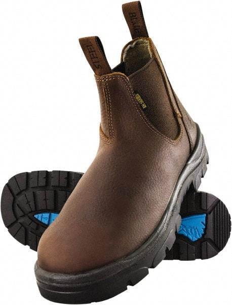 Steel Blue - Men's Size 8.5 Medium Width Steel Work Boot - Oak, Leather Upper, TPU Outsole, 6" High, Waterproof - Eagle Tool & Supply