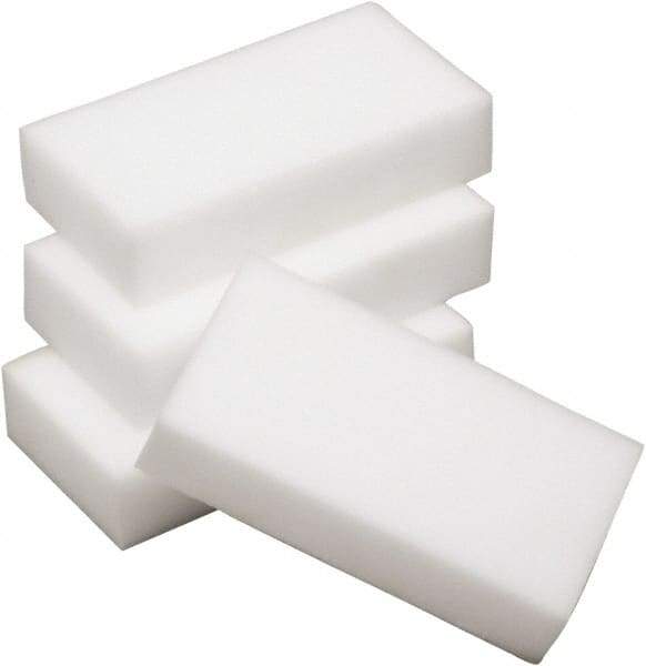 Ability One - 2.3" Long x 4.6" Wide x 1" Thick Cleansing Pad - Medium-Duty, White - Eagle Tool & Supply