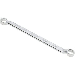 Proto - 1/2" x 9/16" 12 Point Box Wrench - Double End, 53/64" Head Diam x 3/4" Head Thickness, 8-7/8" OAL, Steel, Polished Finish, 15° Offset - Eagle Tool & Supply