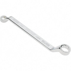 Proto - 11/16" x 3/4" 12 Point Box Wrench - Double End, 1" Head Diam x 1-5/32" Head Thickness, 10-51/64" OAL, Steel, Polished Finish, 15° Offset - Eagle Tool & Supply