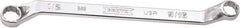 Proto - 1/2" x 9/16" 12 Point Box Wrench - Double End, 47/64" Head Diam x 13/16" Head Thickness, 8-51/64" OAL, Steel, Polished Finish, 15° Offset - Eagle Tool & Supply