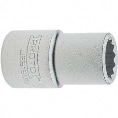 Proto - 3/4" Drive, Standard Hand Socket - 12 Points, 2.307" OAL, Steel, Full Polish Finish - Eagle Tool & Supply