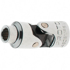 Proto - 1/4" Drive, Standard Hand Socket - 12 Points, 1-17/64" OAL, Steel, Full Polish Finish - Eagle Tool & Supply