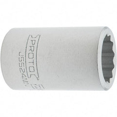 Proto - 3/4" Drive, Standard Hand Socket - 12 Points, 2.307" OAL, Steel, Full Polish Finish - Eagle Tool & Supply