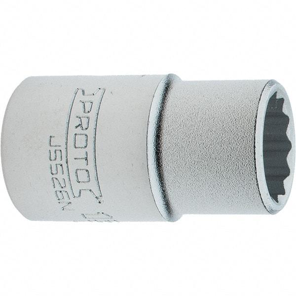 Proto - 13/16", 3/4" Drive, Standard Hand Socket - 12 Points, 2.285" OAL, Steel, Full Polish Finish - Eagle Tool & Supply