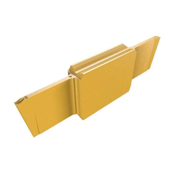 Iscar - BGM1201 J Grade IC1008, 1.2mm Cutting Width Carbide Cutoff Insert - Neutral Lead Angle, 0.1mm Corner Radius, TiAlN/TiN Finish - Eagle Tool & Supply