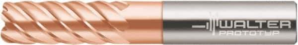 Walter-Prototyp - 5/16", 6 Flute, Single End, Solid Carbide, 0.02" Corner Radius End Mill - 3" OAL, 50° Helix, Right Hand Flute, 0.8" LOC, Right Hand Cut - Eagle Tool & Supply