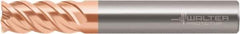 Walter-Prototyp - 12mm, 4 Flute, Single End, Solid Carbide, 0.5mm Corner Radius End Mill - 100mm OAL, 50° Helix, Right Hand Flute, 26mm LOC, Right Hand Cut - Eagle Tool & Supply
