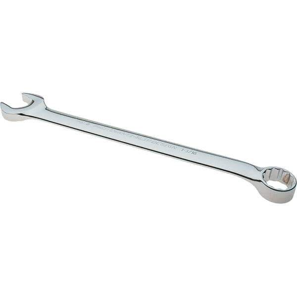 Proto - 1-3/16" 12 Point Combination Wrench - 15° Offset Angle, 15-7/8" OAL, Steel, Full Polish Finish - Eagle Tool & Supply