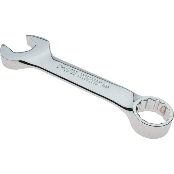 Proto - 1-1/8" 12 Point Combination Wrench - 15° Offset Angle, 8-29/32" OAL, Steel, Full Polish Finish - Eagle Tool & Supply