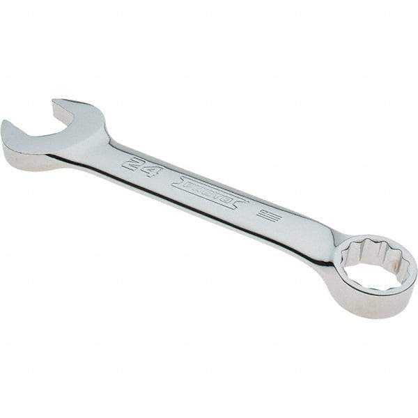 Proto - 24mm 12 Point Combination Wrench - 15° Offset Angle, 8-19/64" OAL, Steel, Full Polish Finish - Eagle Tool & Supply