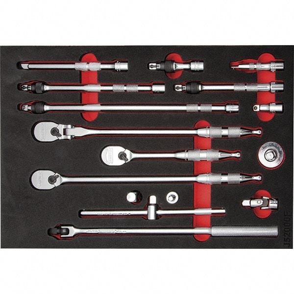 Proto - 16 Piece 3/8" Drive Mechanic's Tool Set - Comes in 11 x 16" Foam Insert - Eagle Tool & Supply