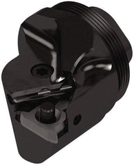Seco - Right Hand Cut, Size GL32, 16NR Insert Compatiblity, Internal Modular Turning & Profiling Cutting Unit Head - 19.8mm Ctr to Cutting Edge, 32mm Head Length, Through Coolant, Series Seco-Capto - Eagle Tool & Supply