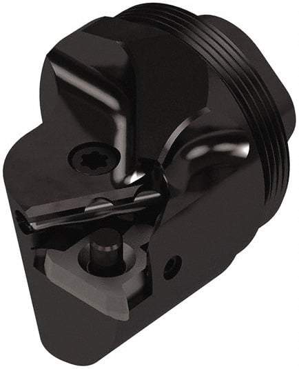 Seco - Left Hand Cut, Size GL32, 16NR Insert Compatiblity, Internal Modular Turning & Profiling Cutting Unit Head - 19.8mm Ctr to Cutting Edge, 32mm Head Length, Through Coolant, Series Seco-Capto - Eagle Tool & Supply