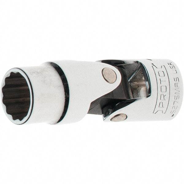 Proto - 3/8" Drive, Standard Hand Socket - 12 Points, 2-1/8" OAL, Steel, Full Polish Finish - Eagle Tool & Supply