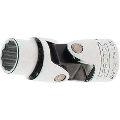 Proto - 3/8" Drive, Standard Hand Socket - 12 Points, 2" OAL, Steel, Full Polish Finish - Eagle Tool & Supply