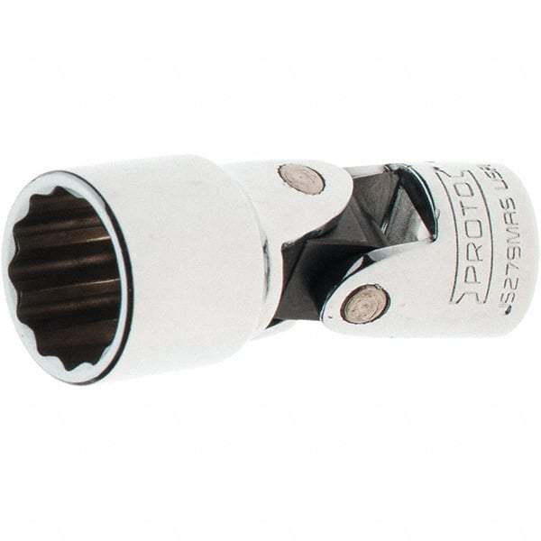 Proto - 3/8" Drive, Standard Hand Socket - 12 Points, 2-1/4" OAL, Steel, Full Polish Finish - Eagle Tool & Supply