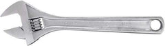 Proto - 1-5/16" Jaw Capacity, 10" Standard Adjustable Wrench - Steel, Polished Finish, 10" OAL - Eagle Tool & Supply