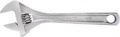 Proto - 15/16" Jaw Capacity, 6" Standard Adjustable Wrench - Steel, Polished Finish, 6" OAL - Eagle Tool & Supply