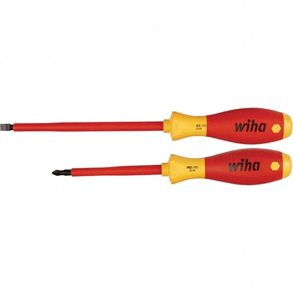 Wiha - Screwdriver Sets Screwdriver Types Included: Slotted; Phillips Number of Pieces: 2 - Eagle Tool & Supply