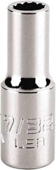 Proto - 7/32", 1/4" Drive, Standard Hand Socket - 12 Points, 1-15/64" OAL, Steel, Chrome Finish - Eagle Tool & Supply