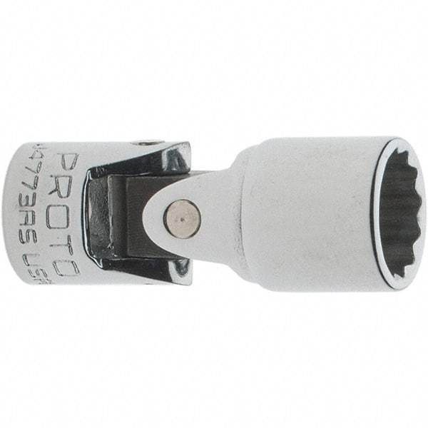 Proto - 3/8", 1/4" Drive, Standard Hand Socket - 12 Points, 1-1/2" OAL, Steel, Chrome Finish - Eagle Tool & Supply