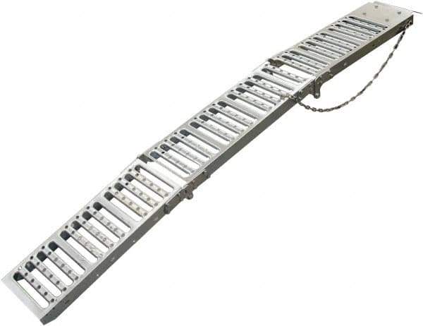 Erickson Manufacturing - 72" Long x 9" Wide, 1,000 Lb Capacity, Foldable Truck Ramp - Steel, For All Vehicles - Eagle Tool & Supply