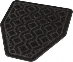 PRO-SOURCE - Olefin & Latex Disposable Urinal Mat - Black, Unscented Scented - Eagle Tool & Supply