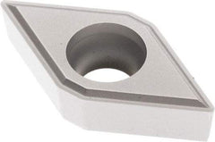 Seco - DCMT32.51 FF1 Grade TP3501 Carbide Turning Insert - TiCN/Al2O3 Finish, Diamond, 3/8" Inscr Circle, 5/32" Thick, 1/32" Corner Radius - Eagle Tool & Supply