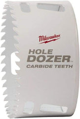 Milwaukee Tool - 2-1/2" Diam, 1-5/8" Cutting Depth, Hole Saw - Carbide-Tipped Saw, Toothed Edge - Eagle Tool & Supply