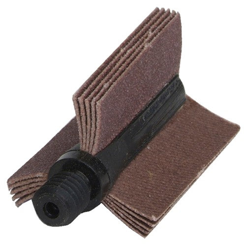 2 1/2″ × 1 1/2″ Interleaf Bore Polisher 80 Grit Coarse Aluminum Oxide" X Weight Cotton/Poly Backing Fits 1-1/2-2″ Inside Diameter - Eagle Tool & Supply