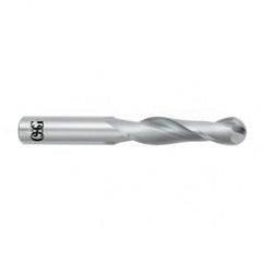 7/16" Dia. - 4" OAL - Bright CBD - Ball End SE EM - 2 FL - Eagle Tool & Supply