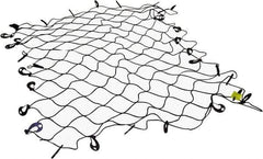 Erickson Manufacturing - Rubber Cargo Net - 96" Wide x 72" Long, Black, For Use with Pick Ups - Eagle Tool & Supply