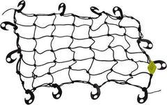 Erickson Manufacturing - Rubber Cargo Net - 28" Wide x 28" Long, Black, For Use with ATV's - Eagle Tool & Supply