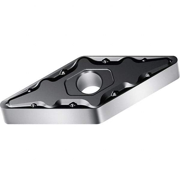 Walter - VNMG332 MM5 Grade WSM10S Carbide Turning Insert - TiALN/Al2O3 Finish, 35° Diamond, 3/8" Inscr Circle, 3/16" Thick, 0.031" Corner Radius - Eagle Tool & Supply