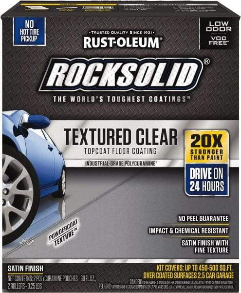 Rust-Oleum - 120 oz Satin Textured Topcoat - Low Odor & Chemical Resistant - Eagle Tool & Supply