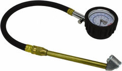 Milton - 0 to 160 psi Dial Dual Head Tire Pressure Gauge - 12' Hose Length, 5 psi Resolution - Eagle Tool & Supply