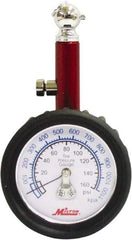 Milton - 0 to 160 psi Dial Ball Tire Pressure Gauge - 5 psi Resolution - Eagle Tool & Supply