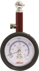 Milton - 0 to 60 psi Dial Ball Tire Pressure Gauge - 2 psi Resolution - Eagle Tool & Supply