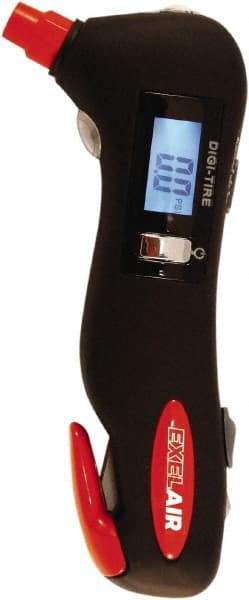 Milton - 5 to 100 psi Digital Ball Tire Pressure Gauge - AAA Battery - Eagle Tool & Supply