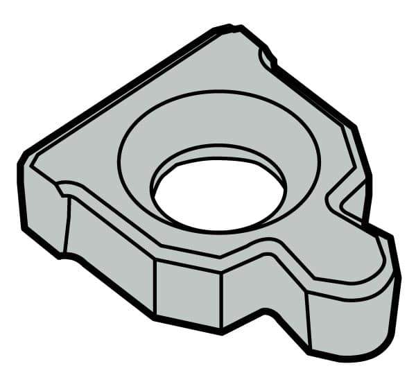 Seco - 0.63" Insert Inscribed Circle, Right & Left Hand Anvil for Indexables - 1° Helix Angle, 27 Tool Holder Insert Dimension - Eagle Tool & Supply