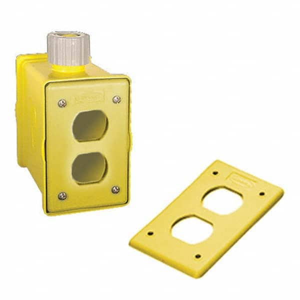 Hubbell Wiring Device-Kellems - Electrical Outlet Boxes & Switch Boxes Enclosure Type: Portable Outlet Box Enclosure Shape: Rectangle - Eagle Tool & Supply