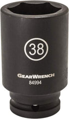 GearWrench - 3/4" Drive 35mm Deep Impact Socket - 6 Points, 3-19/35" OAL - Eagle Tool & Supply