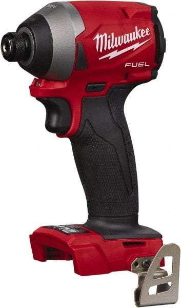 Milwaukee Tool - 18 Volt, 1/4" Drive, 167 Ft/Lb Torque, Cordless Impact Driver - 3600 RPM, Lithium-Ion, Bare Tool - Eagle Tool & Supply