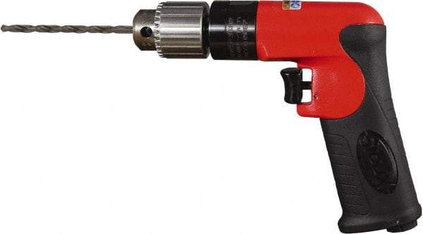 Sioux Tools - 1/4" Keyed Chuck - Pistol Grip Handle, 23,000 RPM, 12 LPS, 0.5 hp, 90 psi - Eagle Tool & Supply