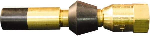 Milton - 150 Max psi Closed Check Brass Air Chuck - Straight Push On Chuck, 1/4 FNPT - Eagle Tool & Supply