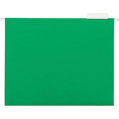 Universal One - 9-5/8 x 11-3/4", Letter Size, Bright Green, Hanging File Folder - 11 Point Stock, 1/5 Tab Cut Location - Eagle Tool & Supply