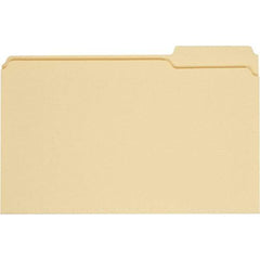 UNIVERSAL - 9-5/8 x 14-3/4", Legal, Manila, File Folders with Top Tab - 11 Point Stock, 1/3 Tab Cut Location - Eagle Tool & Supply